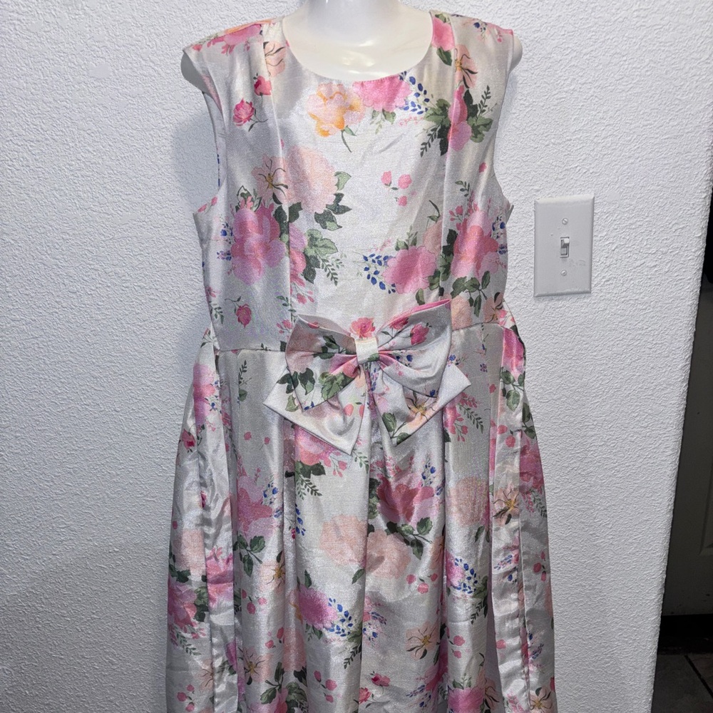 Pink Floral Kids Dress